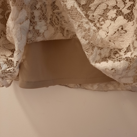 Lace Dress - Tan S - Picture 5 of 7